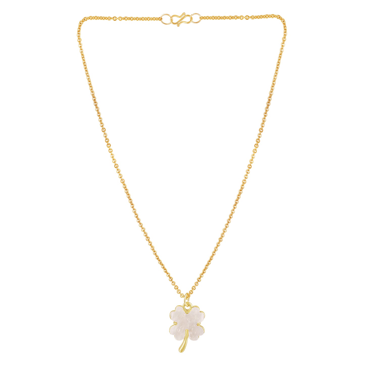 Bdiva 18k Handmade Gold Plated Enemeled Flower Pendant Chain