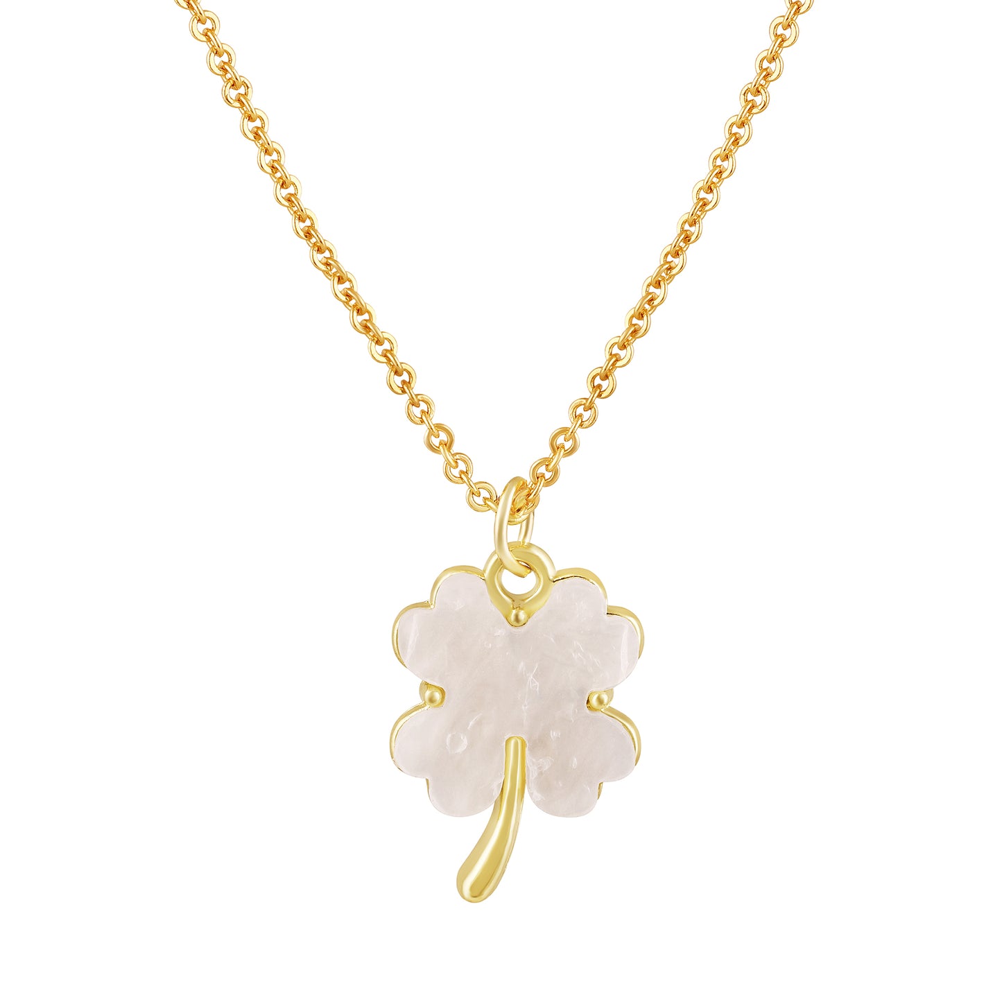 Bdiva 18k Handmade Gold Plated Enemeled Flower Pendant Chain