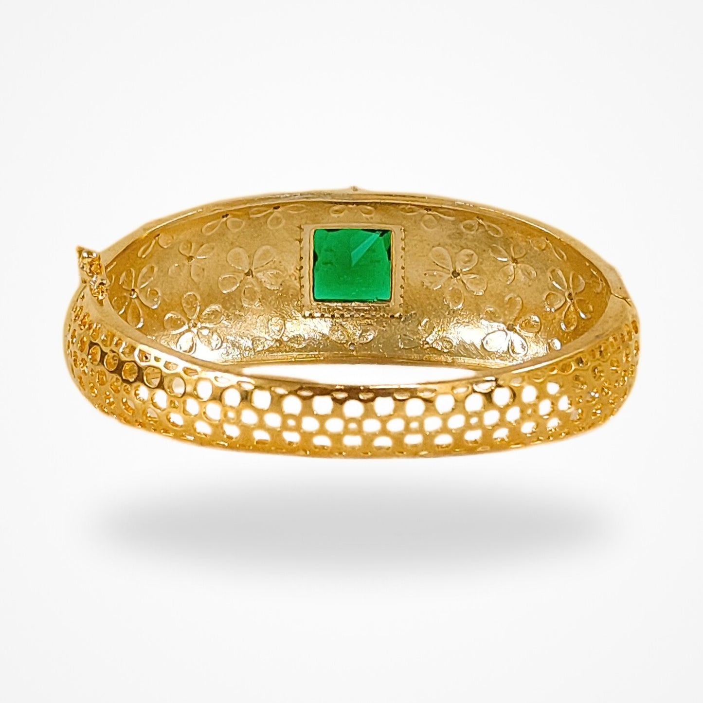 Bdiva 18k Gold Plated Turquoise Statement Bracelet