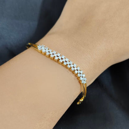 Gold Plated Cubic Zirconia Bracelet
