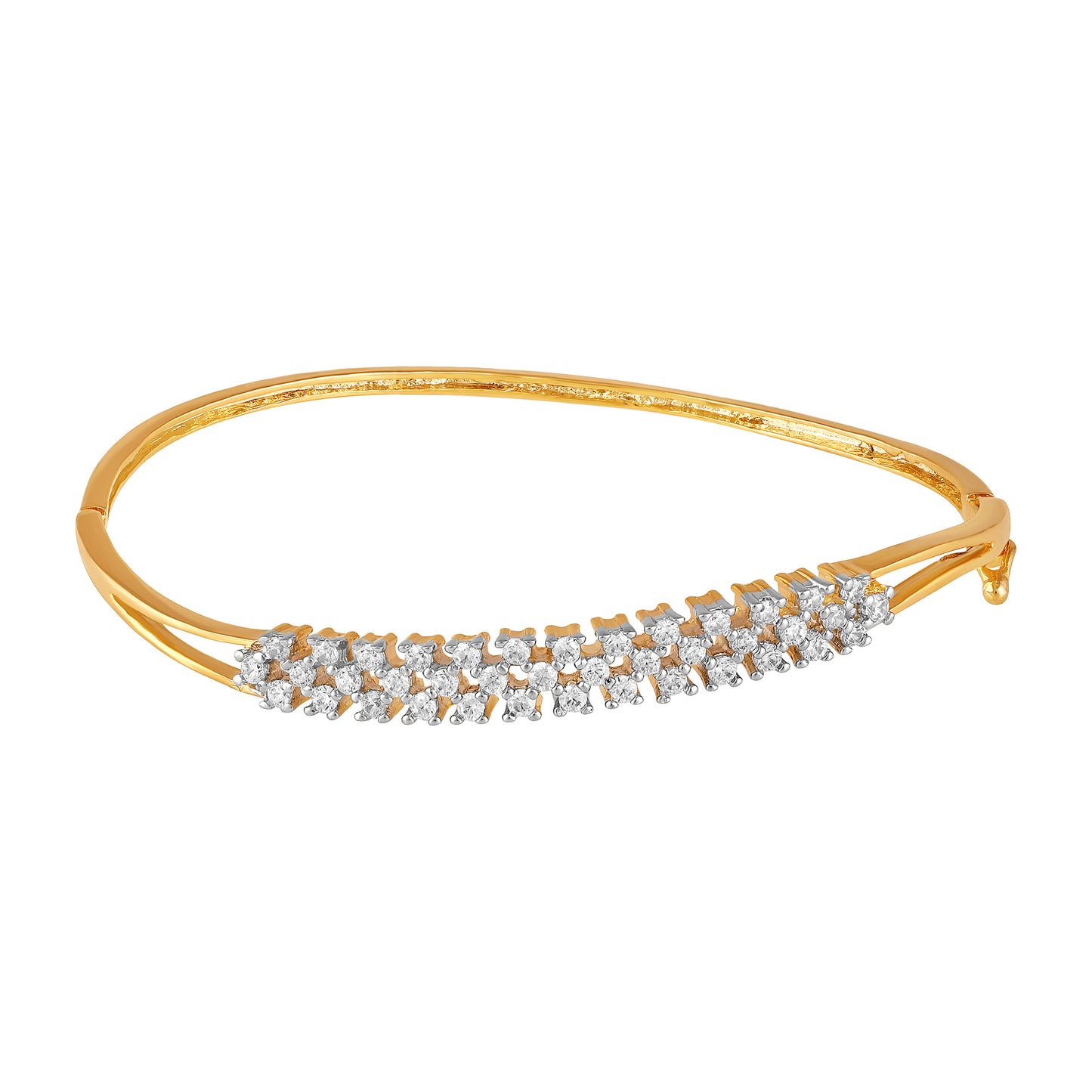 BDiva 18K Gold Plated Cubic Zircon Stunning Design Bracelet for Women