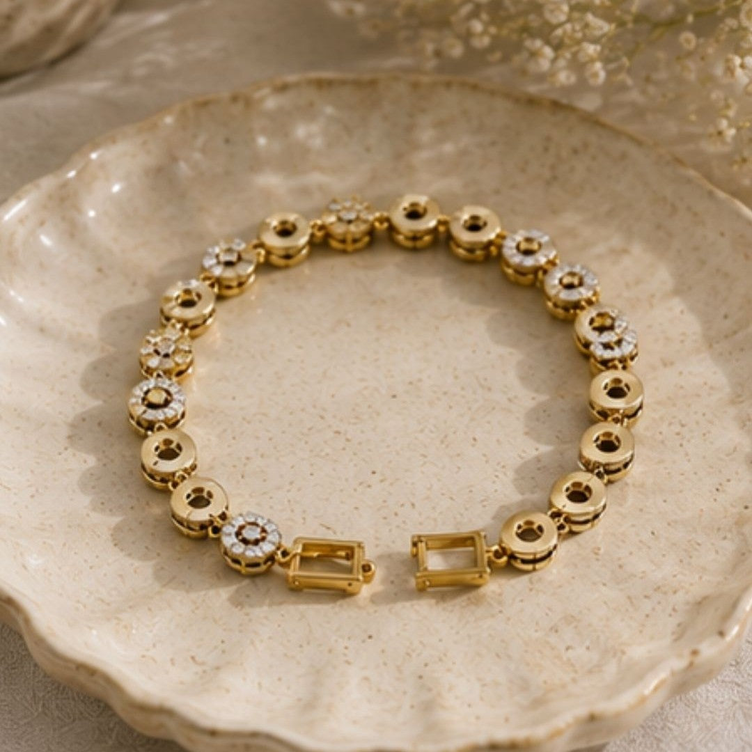 Gold Plated CZ Bracelet