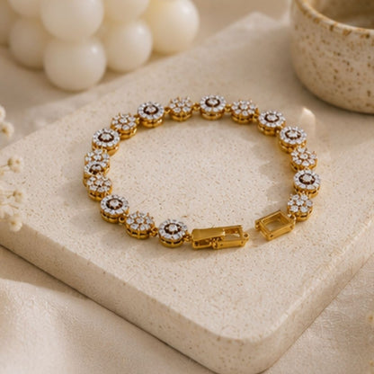 Gold Plated CZ Bracelet