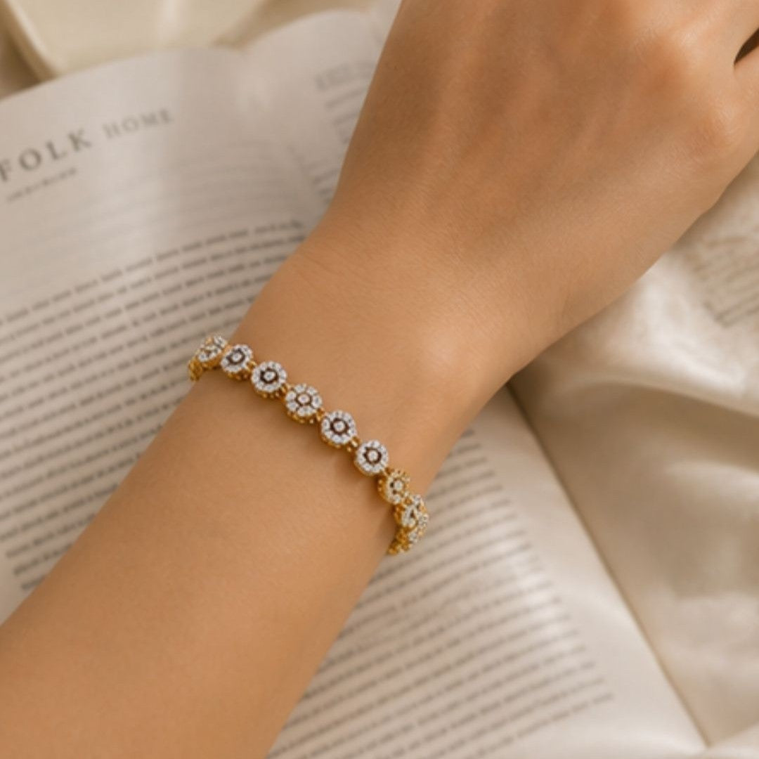 Gold Plated CZ Bracelet