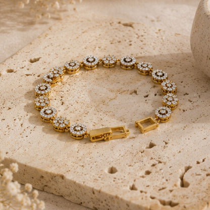 Gold Plated CZ Bracelet
