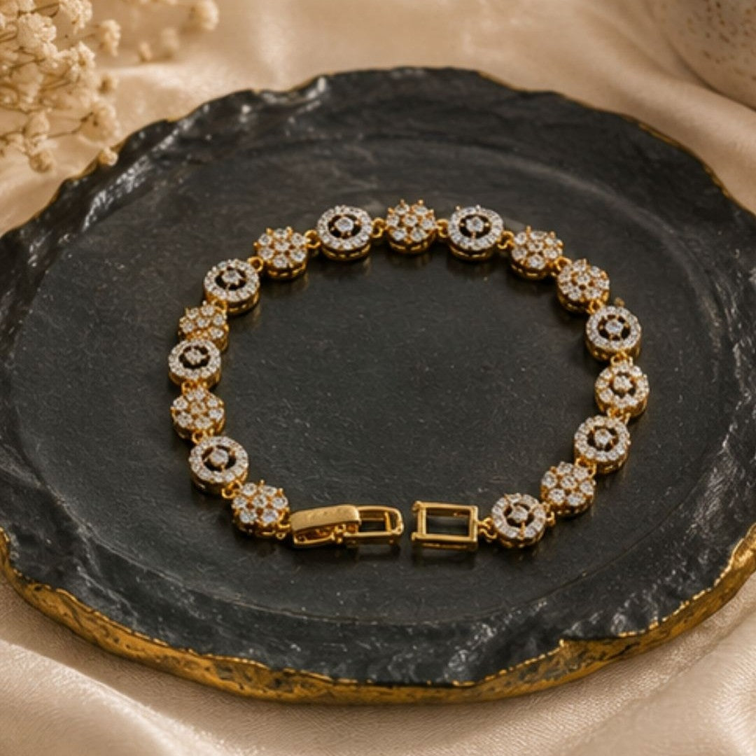 Gold Plated CZ Bracelet
