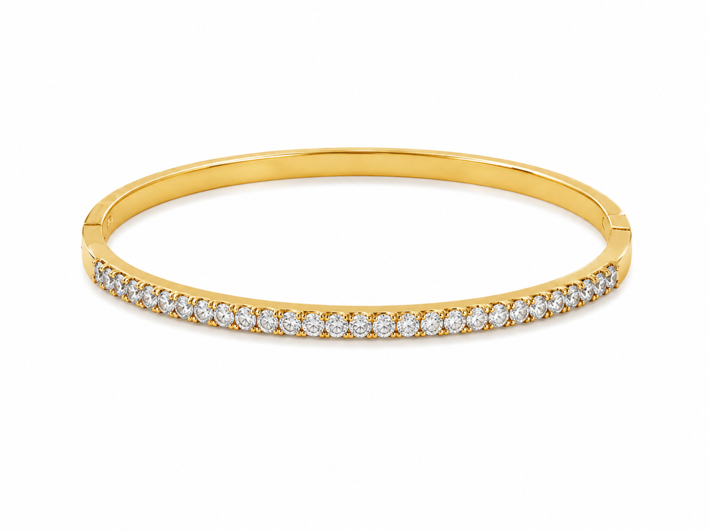 Gold Plated Cubic Zirconia Bracelet