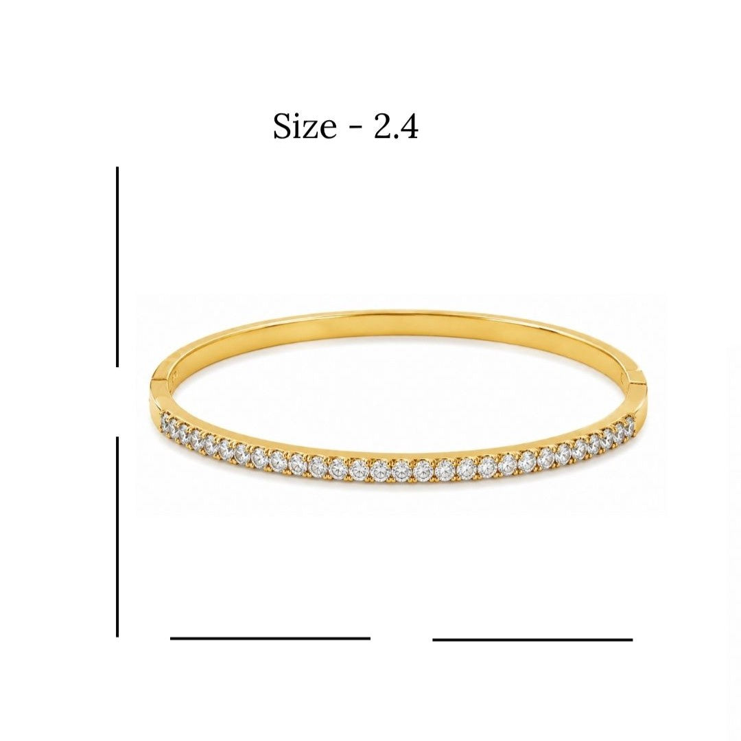 Gold Plated Cubic Zirconia Bracelet