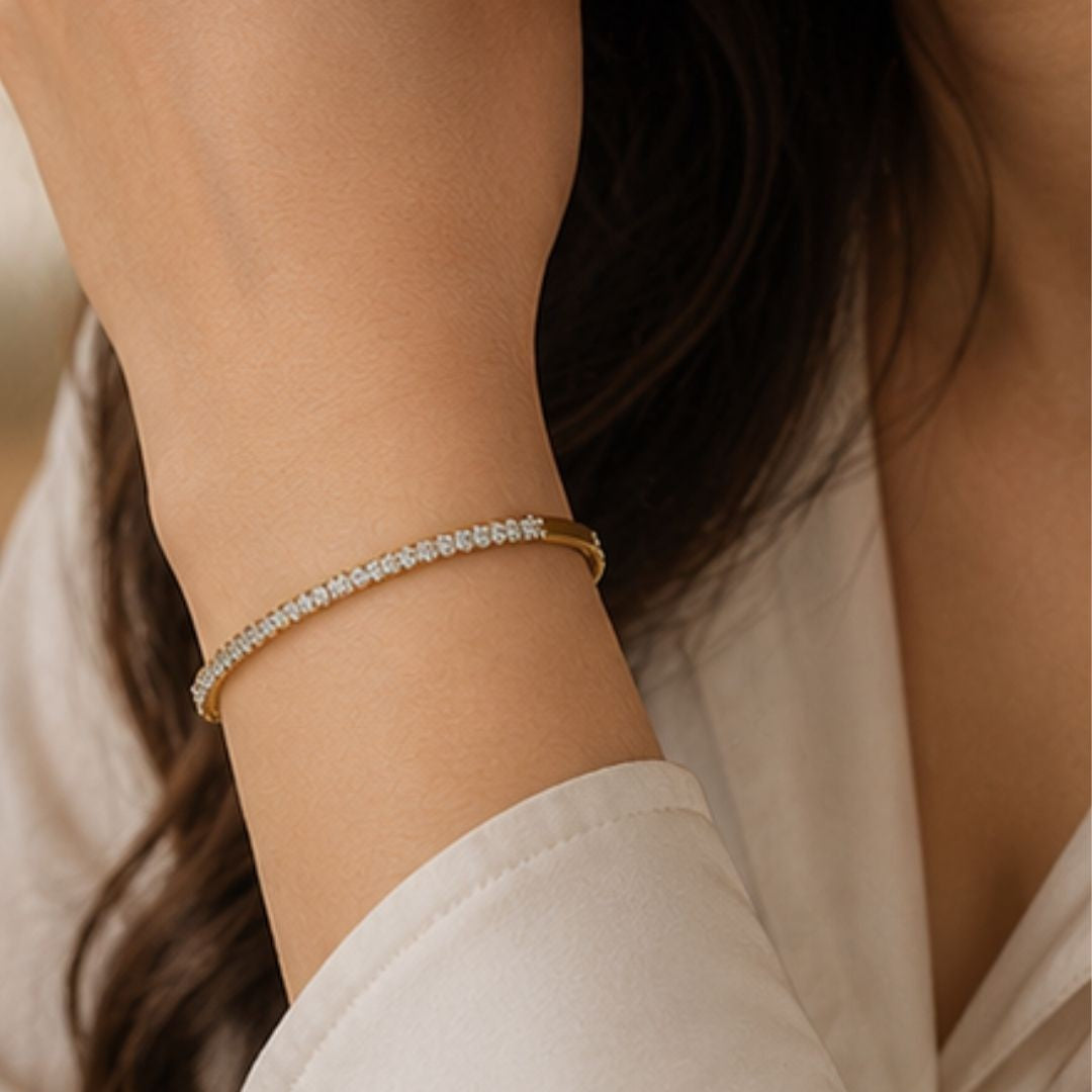 Gold Plated CZ Bracelet