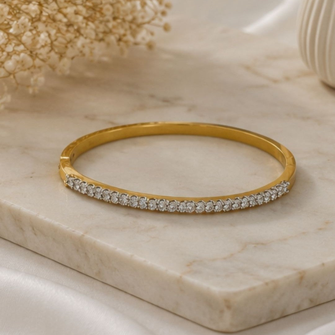Gold Plated Cubic Zirconia Bracelet