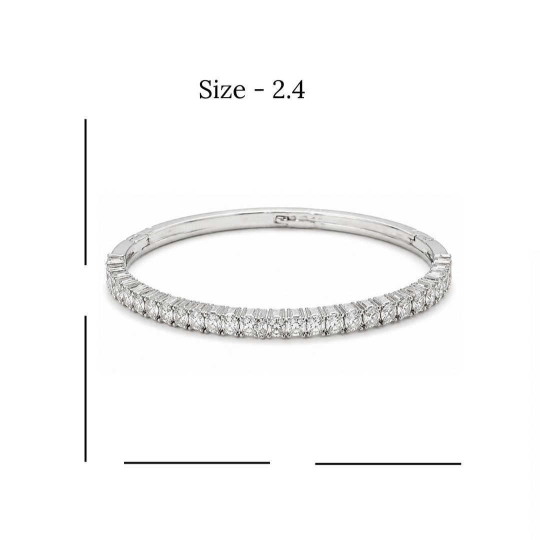 Rhodium Plated CZ Bracelet