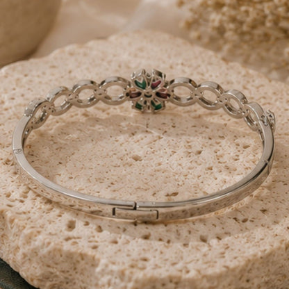 Rhodium Plated CZ Bracelet