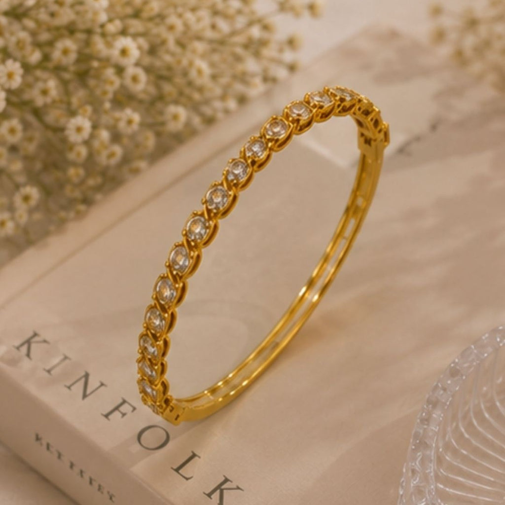 Gold Plated Cubic Zirconia Bracelet