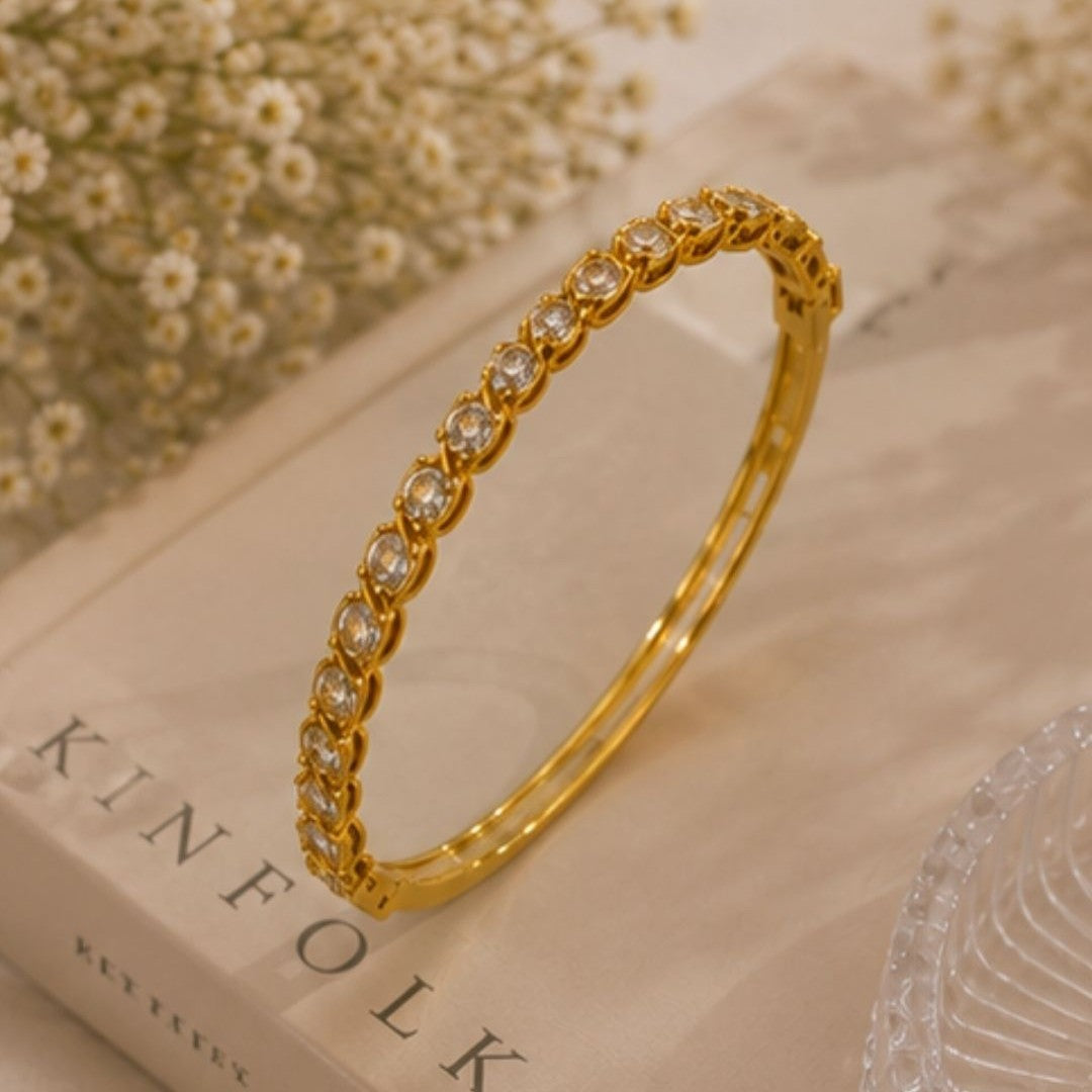 Gold Plated Cubic Zirconia Bracelet