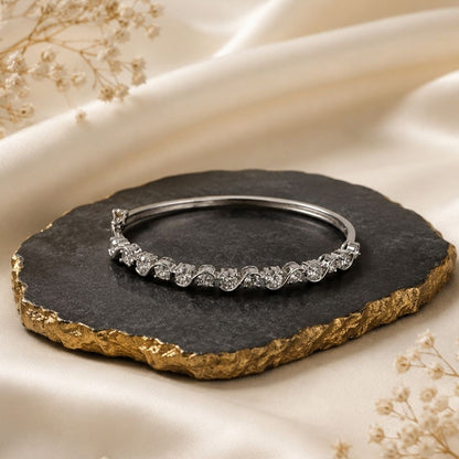 Rhodium Plated CZ Bracelet