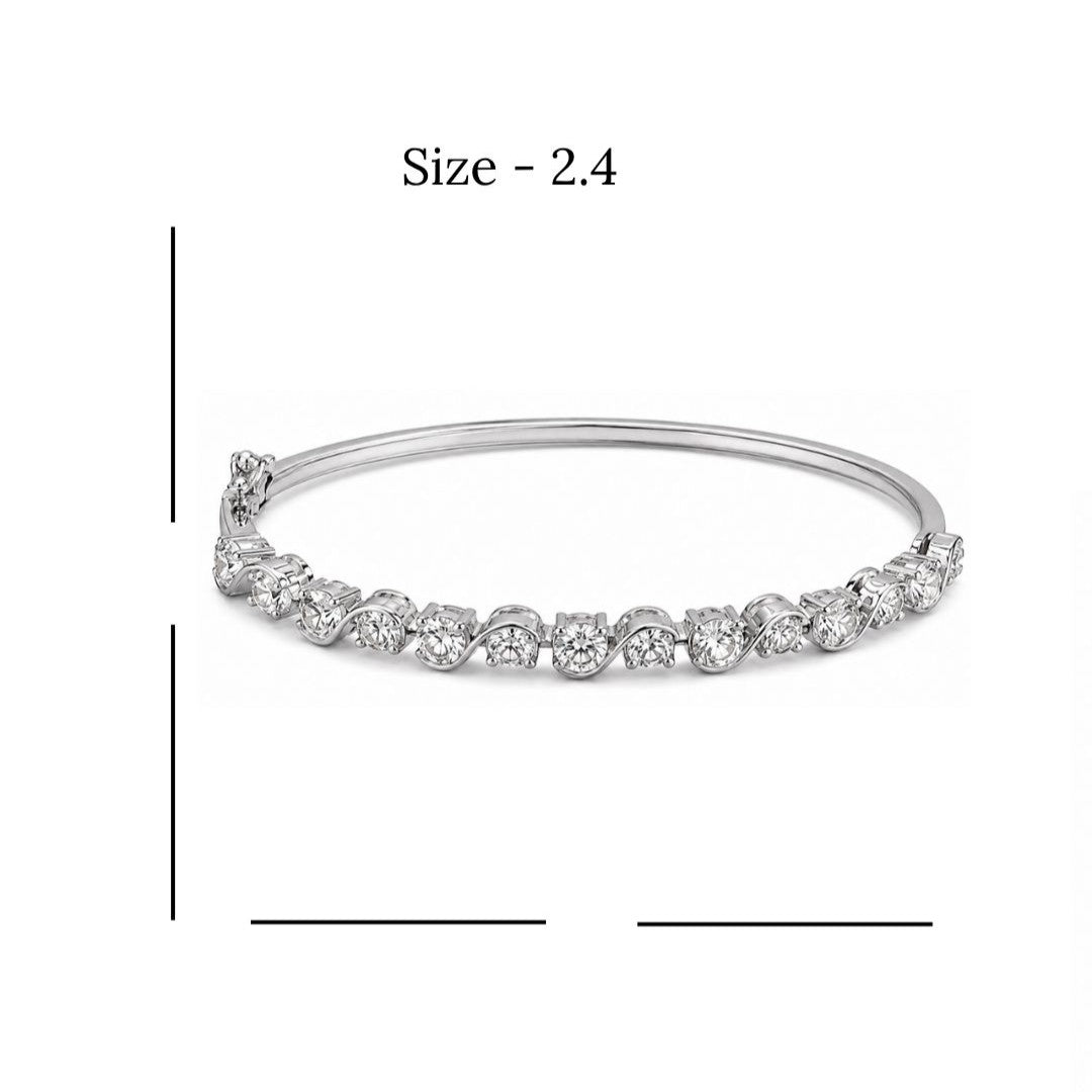 Rhodium Plated CZ Bracelet
