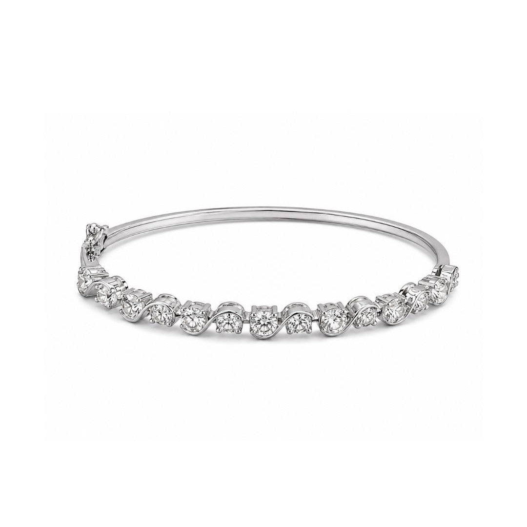 Rhodium Plated CZ Bracelet