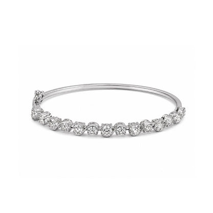 Rhodium Plated CZ Bracelet