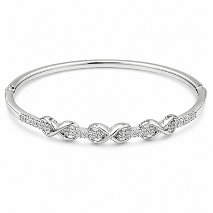 Rhodium Plated CZ Bracelet