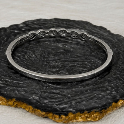 Rhodium Plated CZ Bracelet