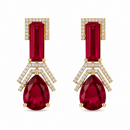 Gold Plated CZ Earrings