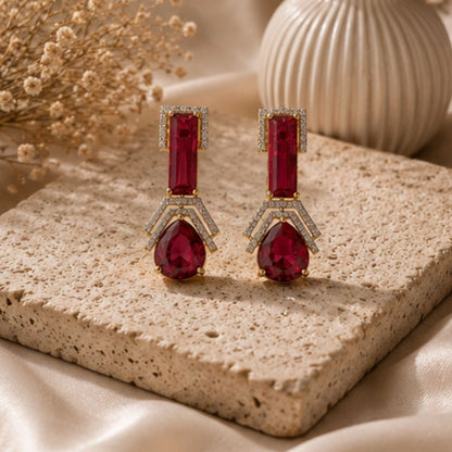 Gold Plated CZ Earrings