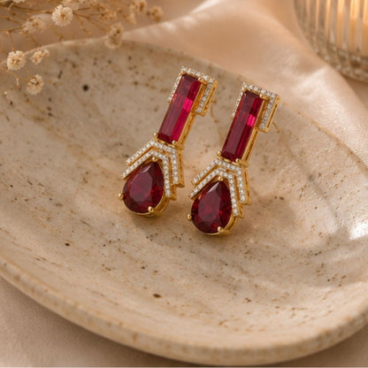 Gold Plated CZ Earrings