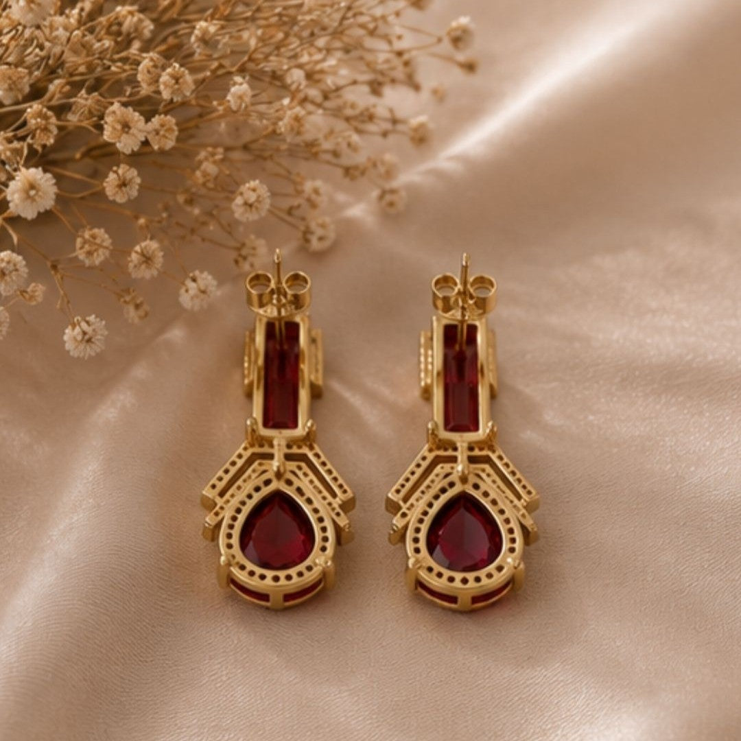 Gold Plated CZ Earrings