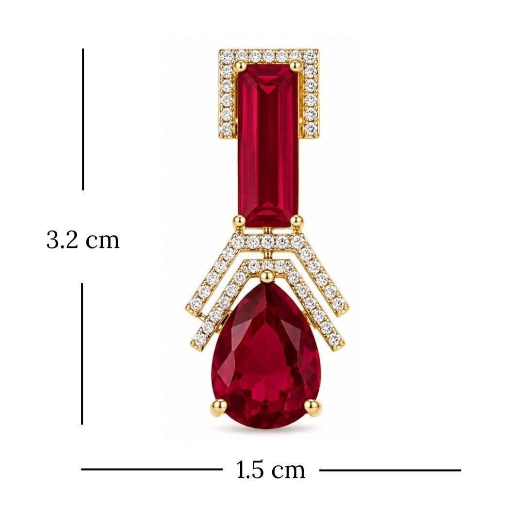Gold Plated CZ Earrings