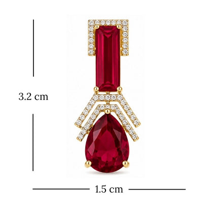 Gold Plated CZ Earrings