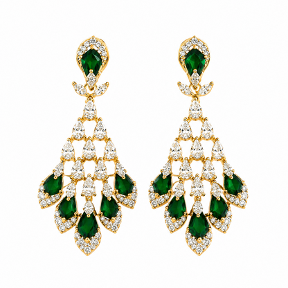 Gold Plated CZ Earrings