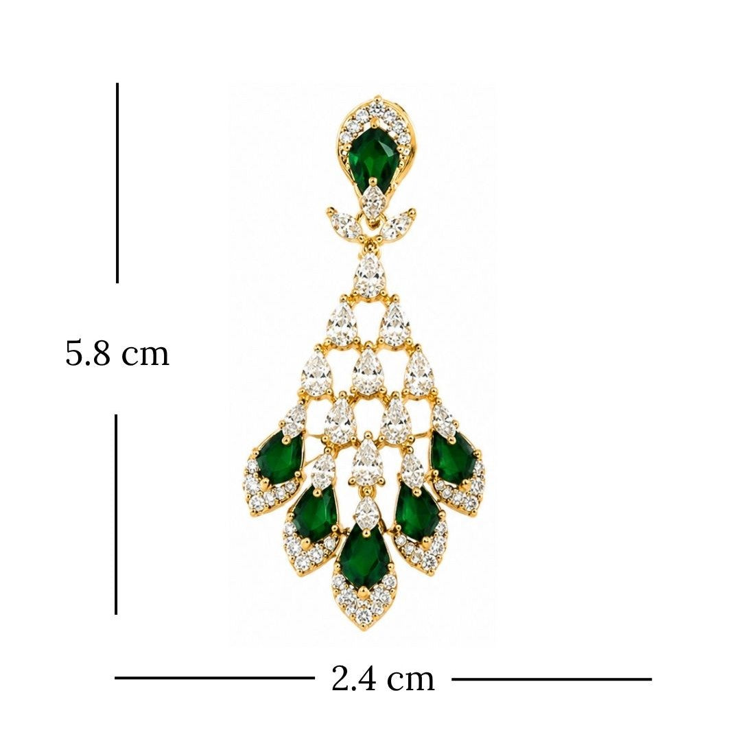 Gold Plated CZ Earrings