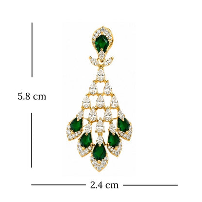 Gold Plated CZ Earrings