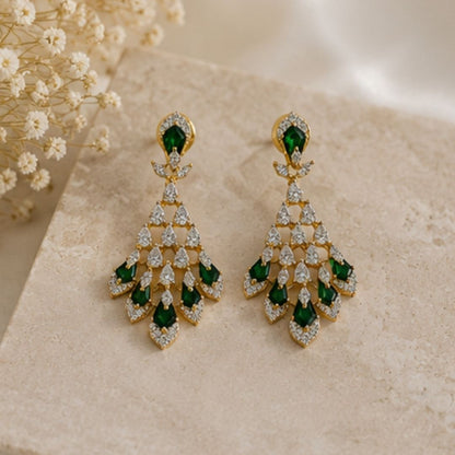 Gold Plated CZ Earrings