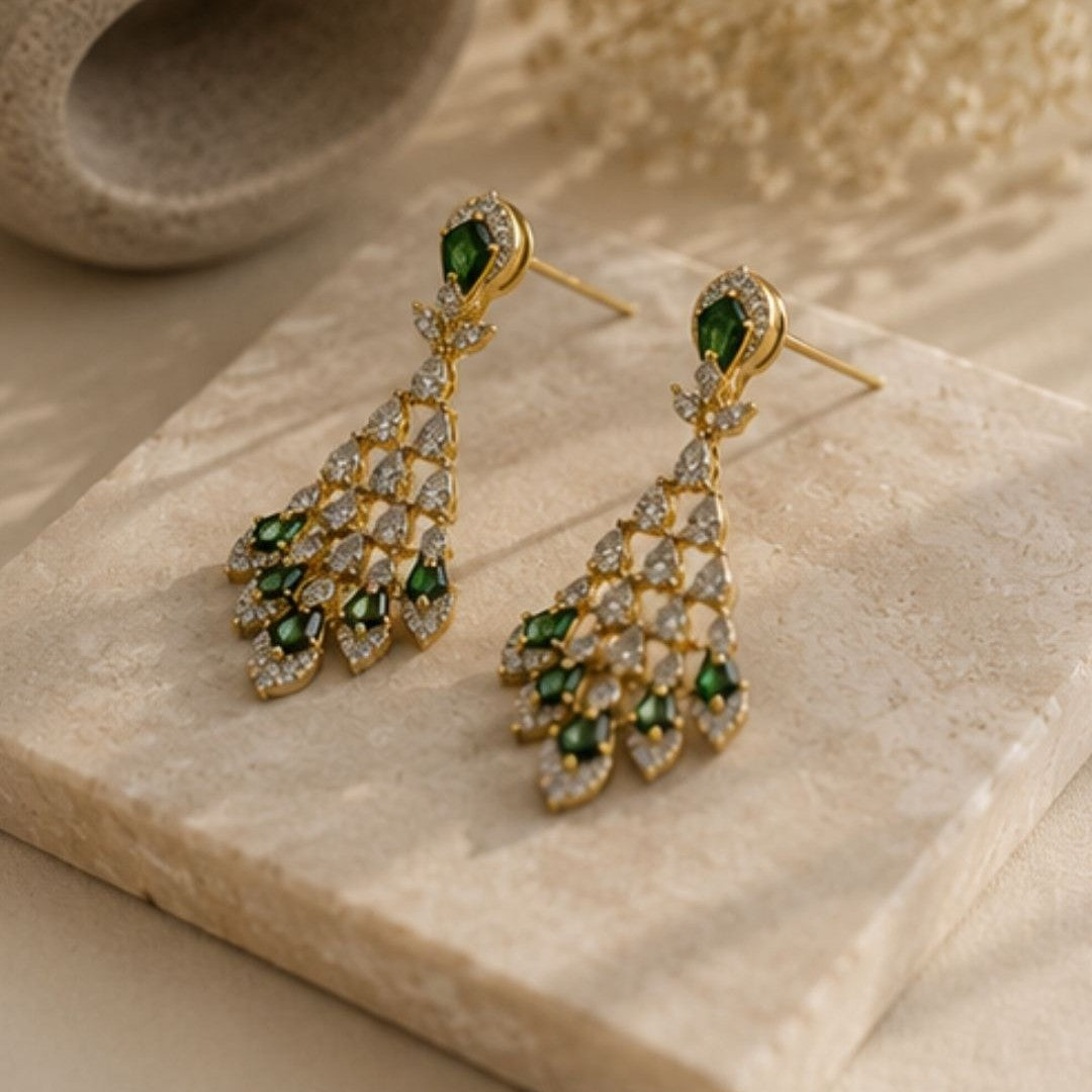 Gold Plated CZ Earrings