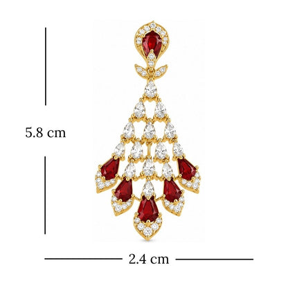 Gold Plated CZ Earrings