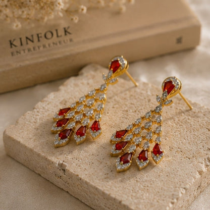 Gold Plated CZ Earrings