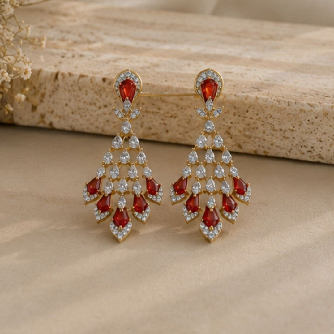Gold Plated CZ Earrings