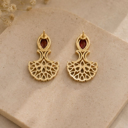Rhodium Plated CZ Earrings