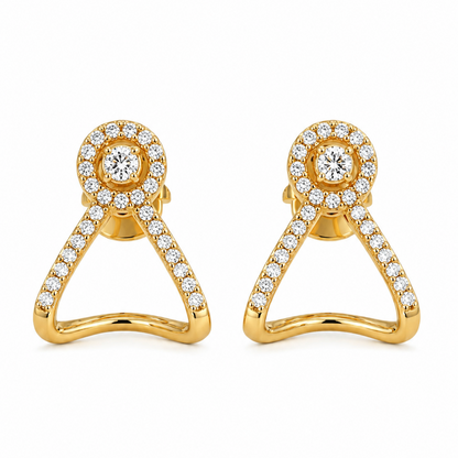 Gold Plated CZ Earrings