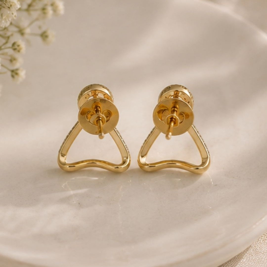 Gold Plated CZ Earrings