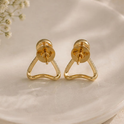 Gold Plated CZ Earrings