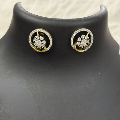 Gold Plated Cubic Zirconia Pendant Set