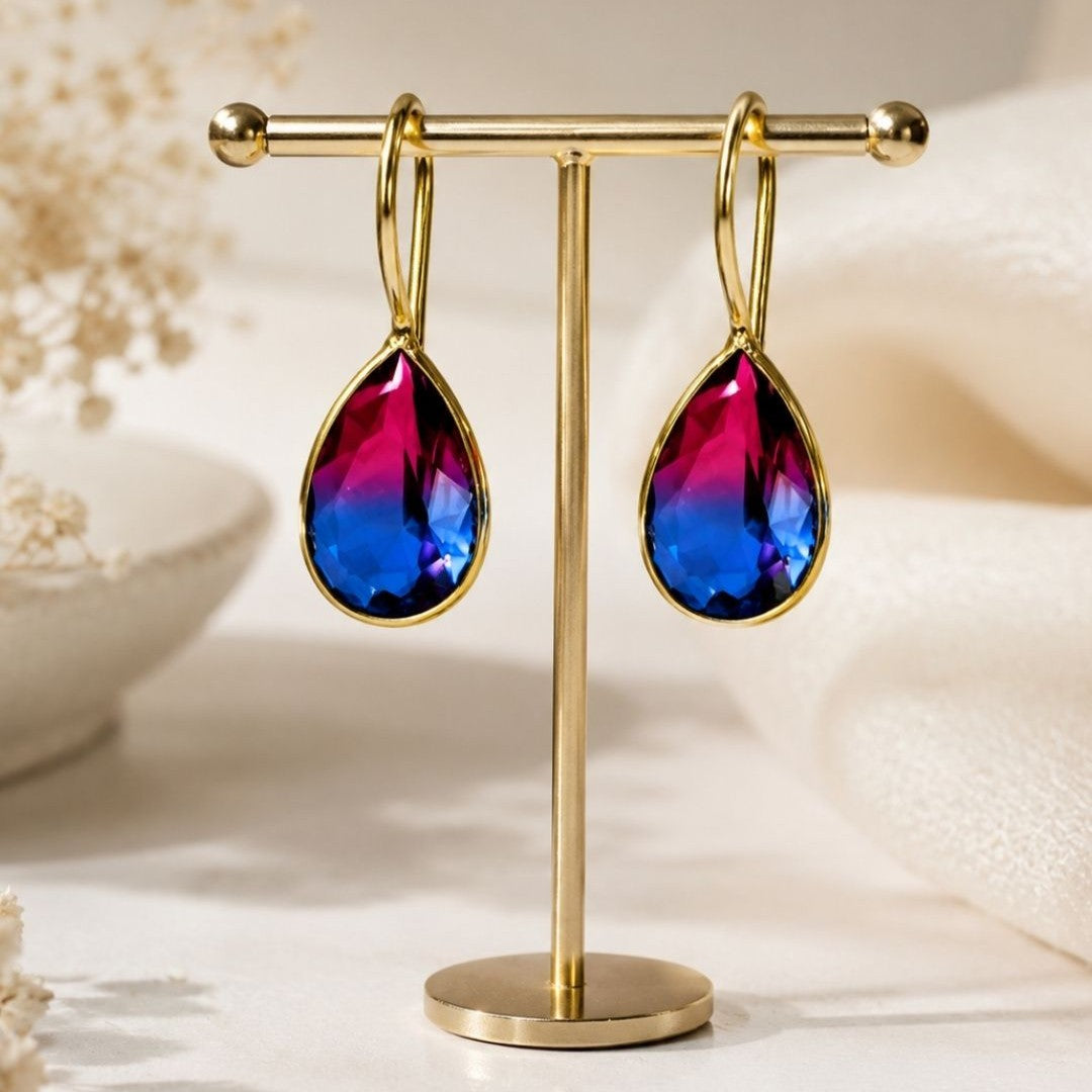 Gold Plated CZ Earrings