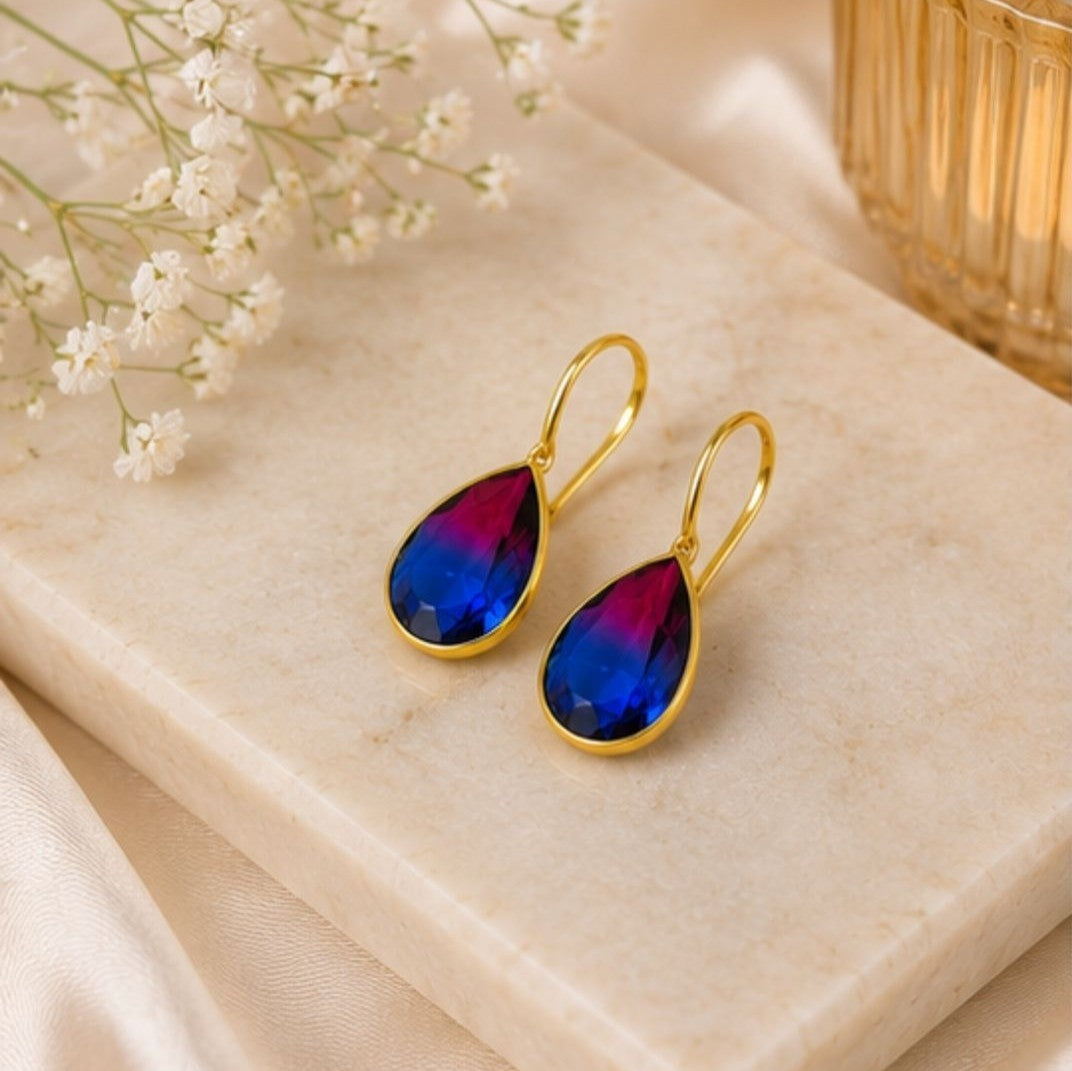 Gold Plated CZ Earrings