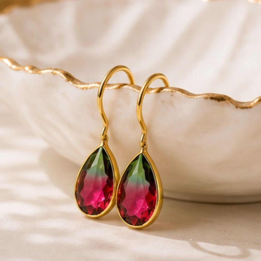 Gold Plated CZ Earrings