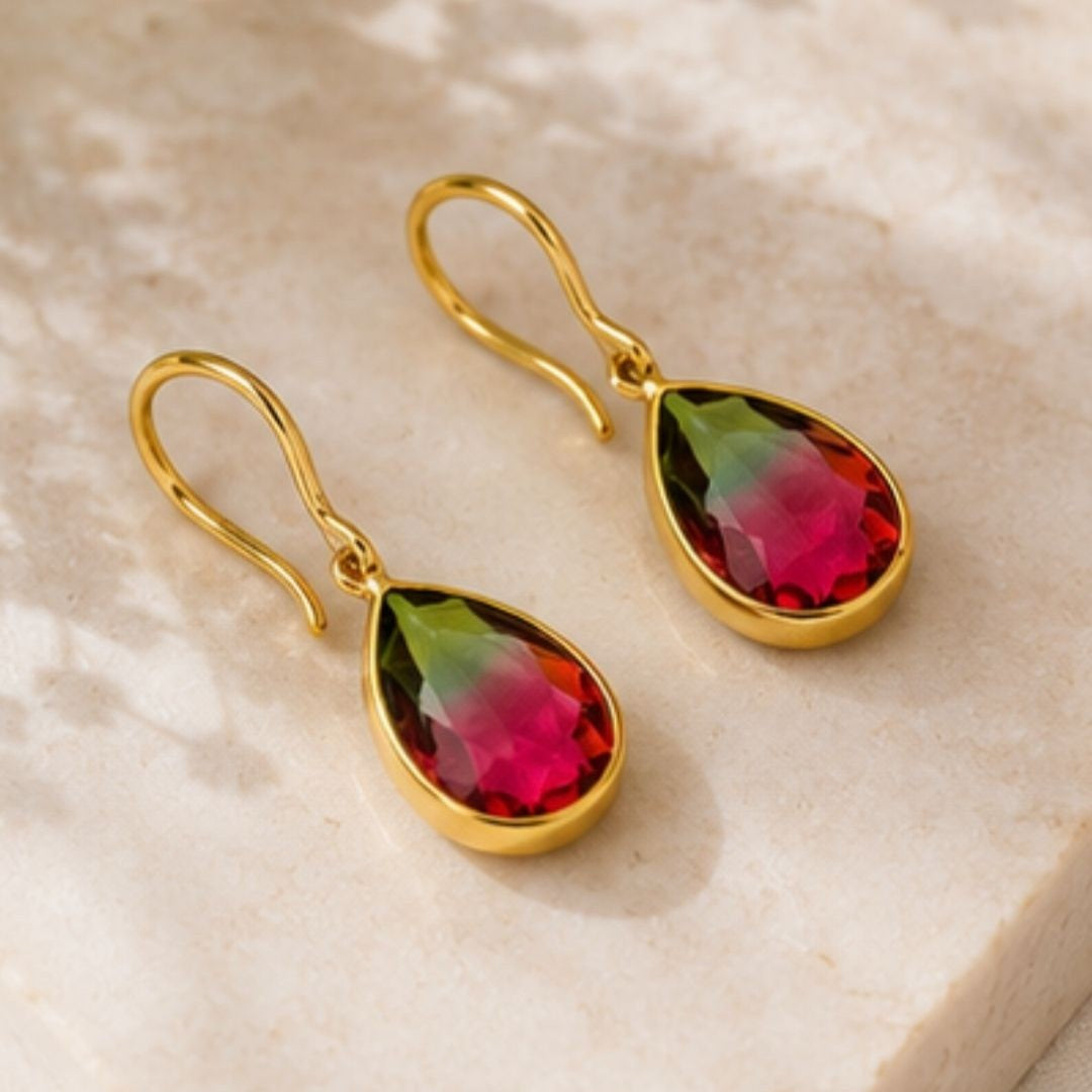 Gold Plated CZ Earrings