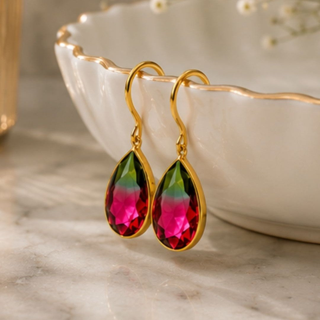 Gold Plated CZ Earrings