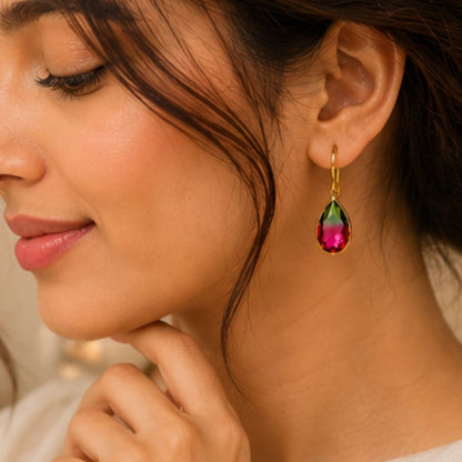 Gold Plated CZ Earrings