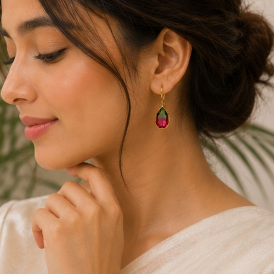 Gold Plated CZ Earrings